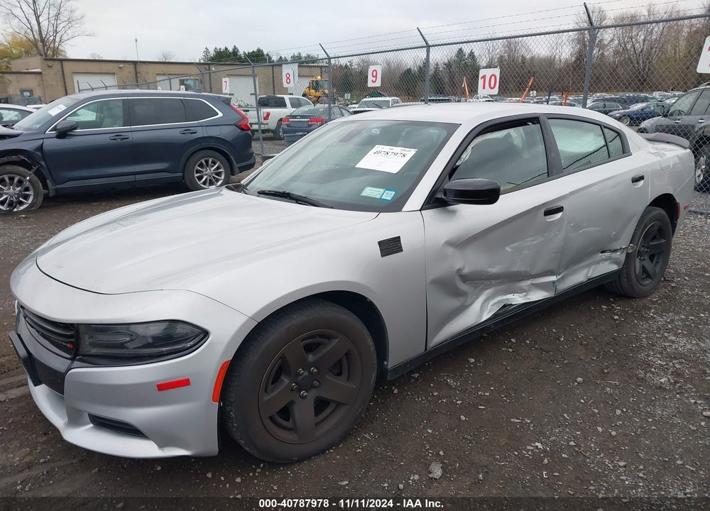 2018 DODGE CHARGER POLICE RWD VIN: 2C3CDXAG4JH277127