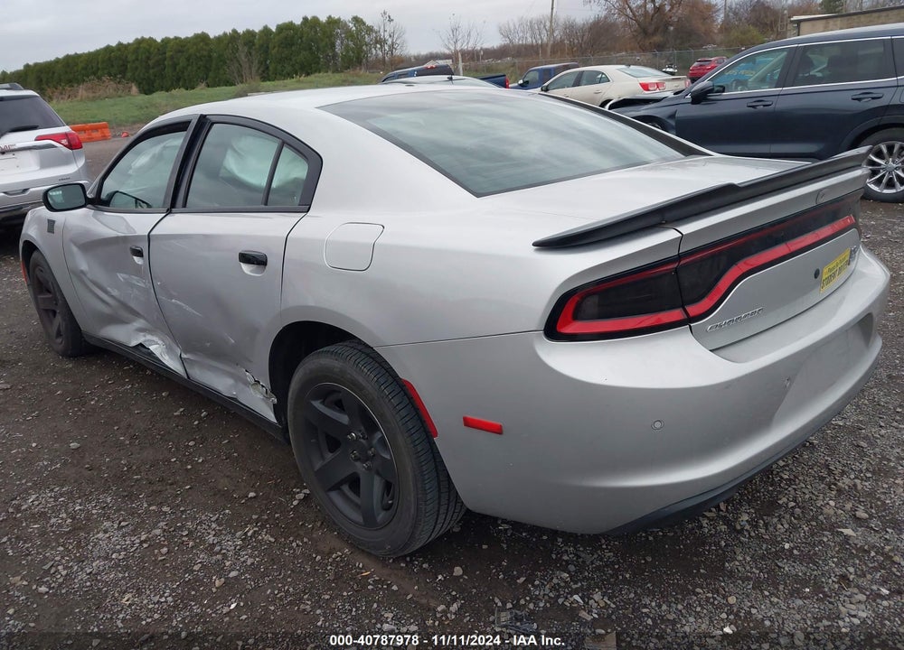 2018 DODGE CHARGER POLICE RWD VIN: 2C3CDXAG4JH277127