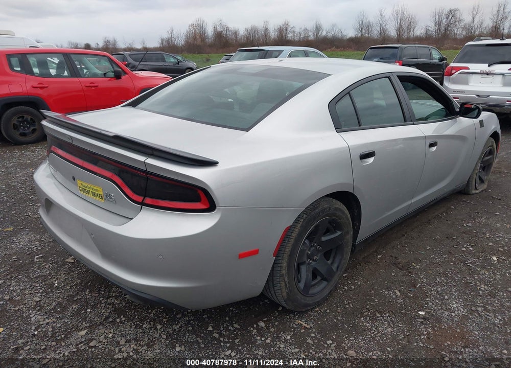 2018 DODGE CHARGER POLICE RWD VIN: 2C3CDXAG4JH277127