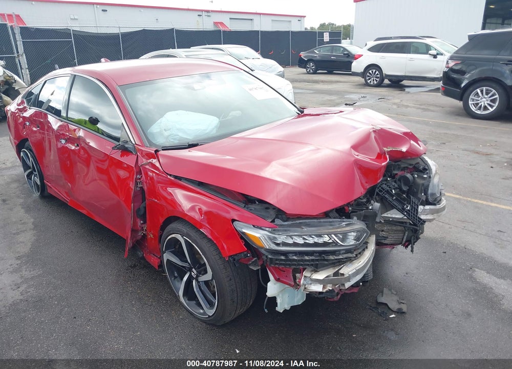 2019 HONDA ACCORD SPORT VIN: 1HGCV1F3XKA165445