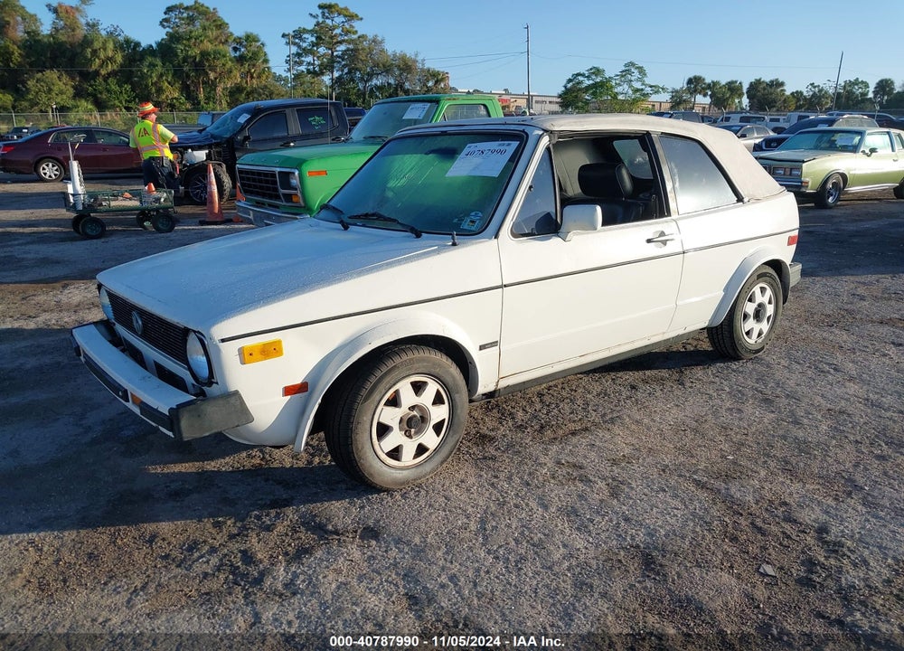 1986 VOLKSWAGEN CABRIOLET VIN: WVWCA0154GK014440