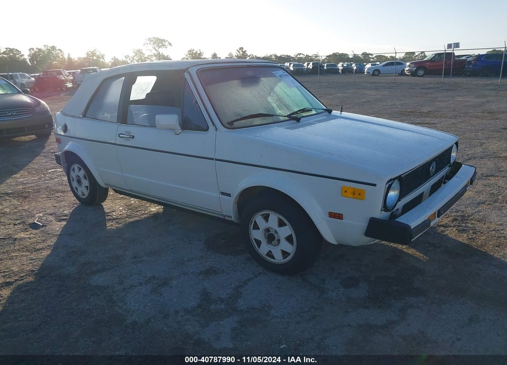 1986 VOLKSWAGEN CABRIOLET VIN: WVWCA0154GK014440