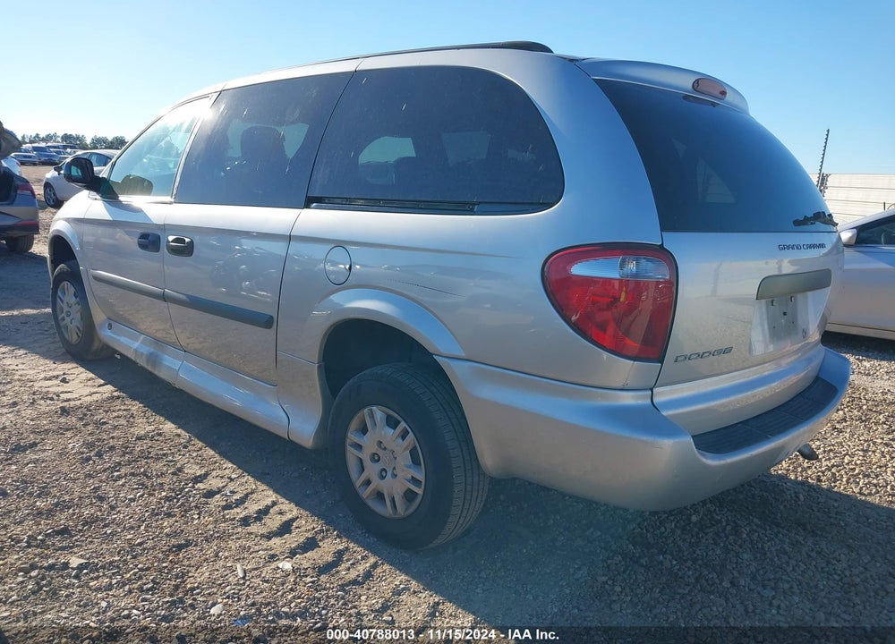 2007 DODGE GRAND CARAVAN SE VIN: 1D4GP24R87B249226