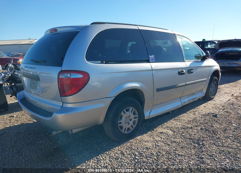 2007 DODGE GRAND CARAVAN SE VIN: 1D4GP24R87B249226