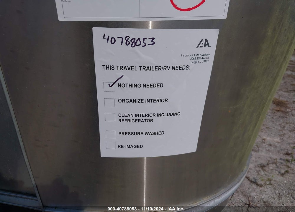 2008 AIRSTREAM OTHER VIN: 1STJPYM288J522019
