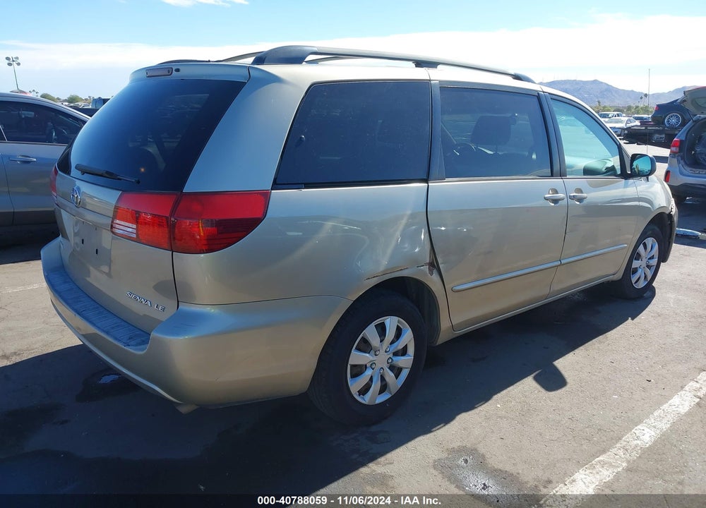 2004 TOYOTA SIENNA LE VIN: 5TDZA23C44S135247