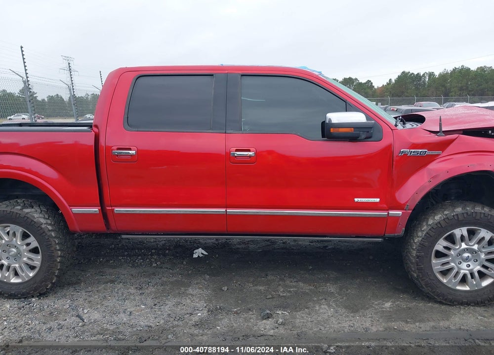 2012 FORD F-150 PLATINUM VIN: 1FTFW1ET6CFC30905