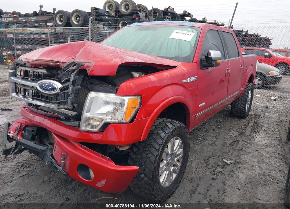 2012 FORD F-150 PLATINUM VIN: 1FTFW1ET6CFC30905