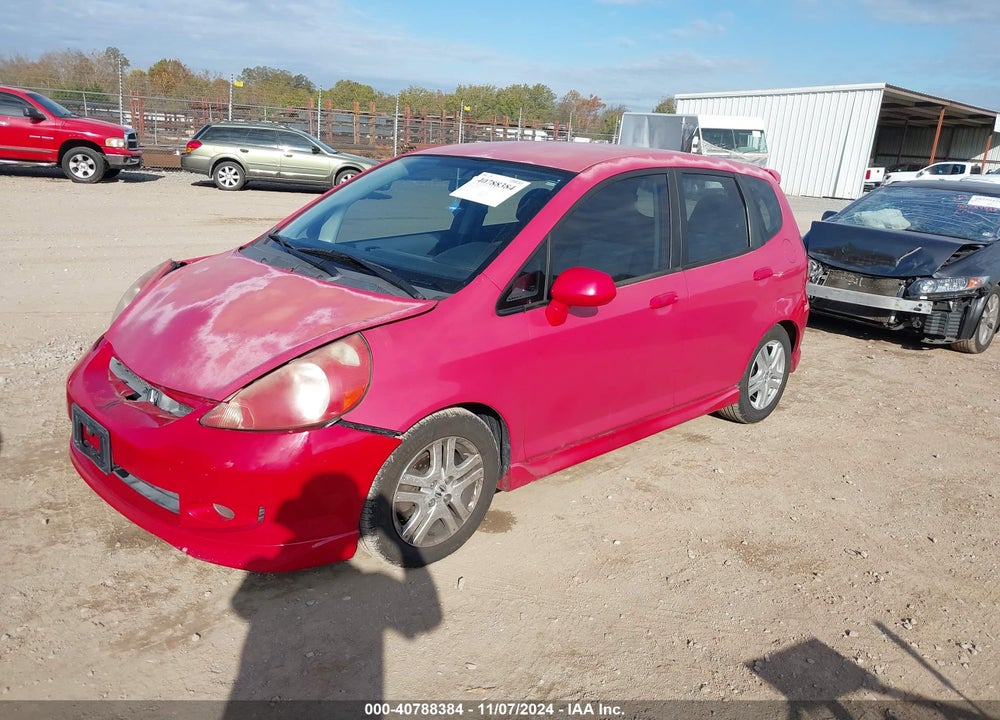 2007 HONDA FIT SPORT VIN: JHMGD38647S024618