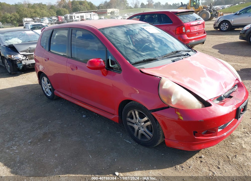 2007 HONDA FIT SPORT VIN: JHMGD38647S024618