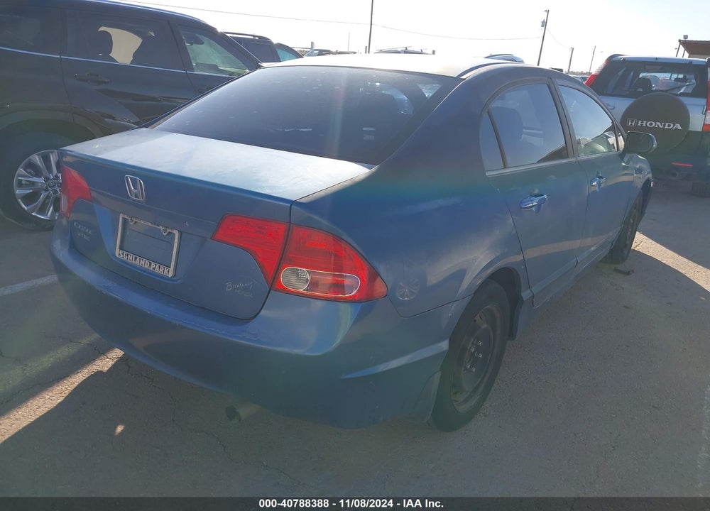 2008 HONDA CIVIC LX VIN: 1HGFA16518L021998