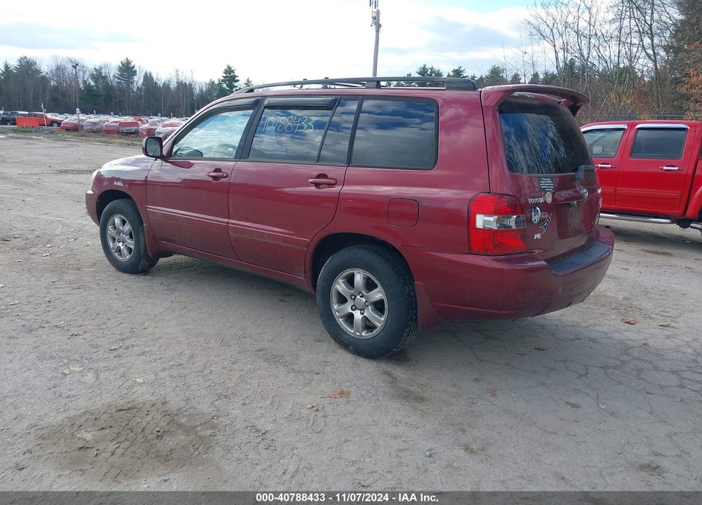 2007 TOYOTA HIGHLANDER V6 VIN: JTEDP21A270139259