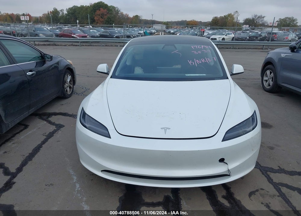 2024 TESLA MODEL 3 REAR-WHEEL DRIVE VIN: 5YJ3E1EA0RF733539
