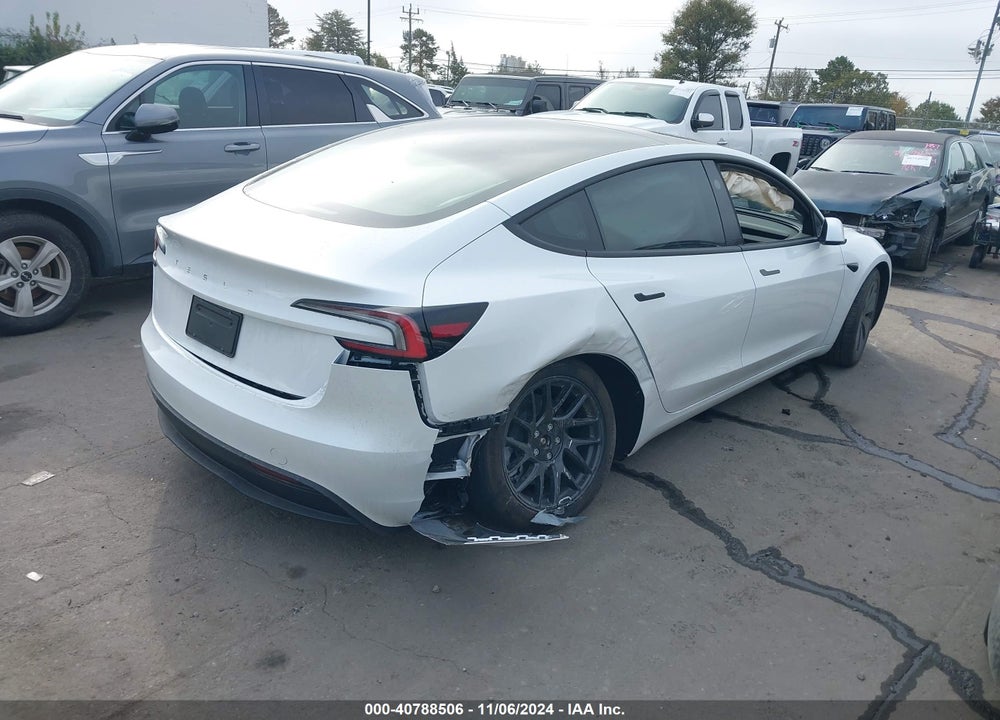 2024 TESLA MODEL 3 REAR-WHEEL DRIVE VIN: 5YJ3E1EA0RF733539