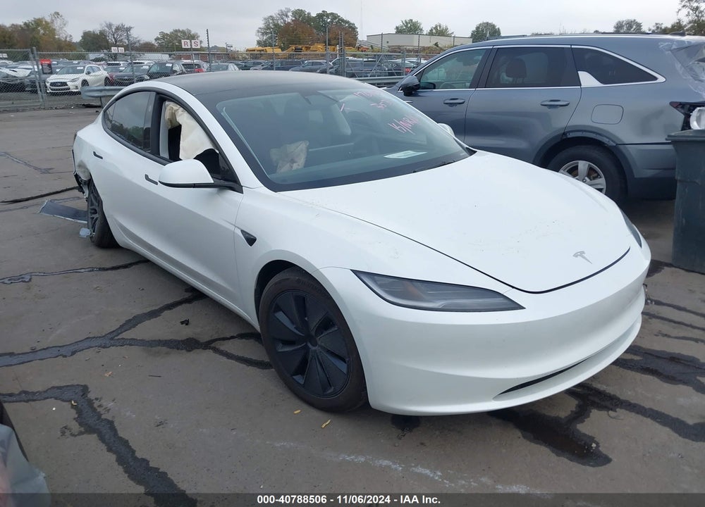 2024 TESLA MODEL 3 REAR-WHEEL DRIVE VIN: 5YJ3E1EA0RF733539