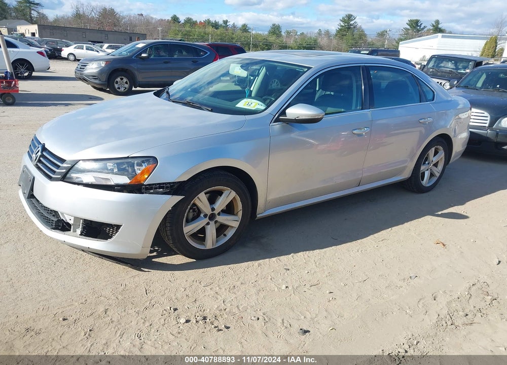 2012 VOLKSWAGEN PASSAT 2.5L SE VIN: 1VWBP7A36CC095492