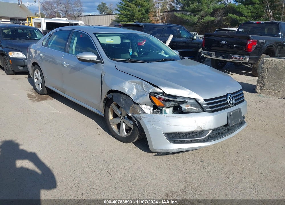 2012 VOLKSWAGEN PASSAT 2.5L SE VIN: 1VWBP7A36CC095492