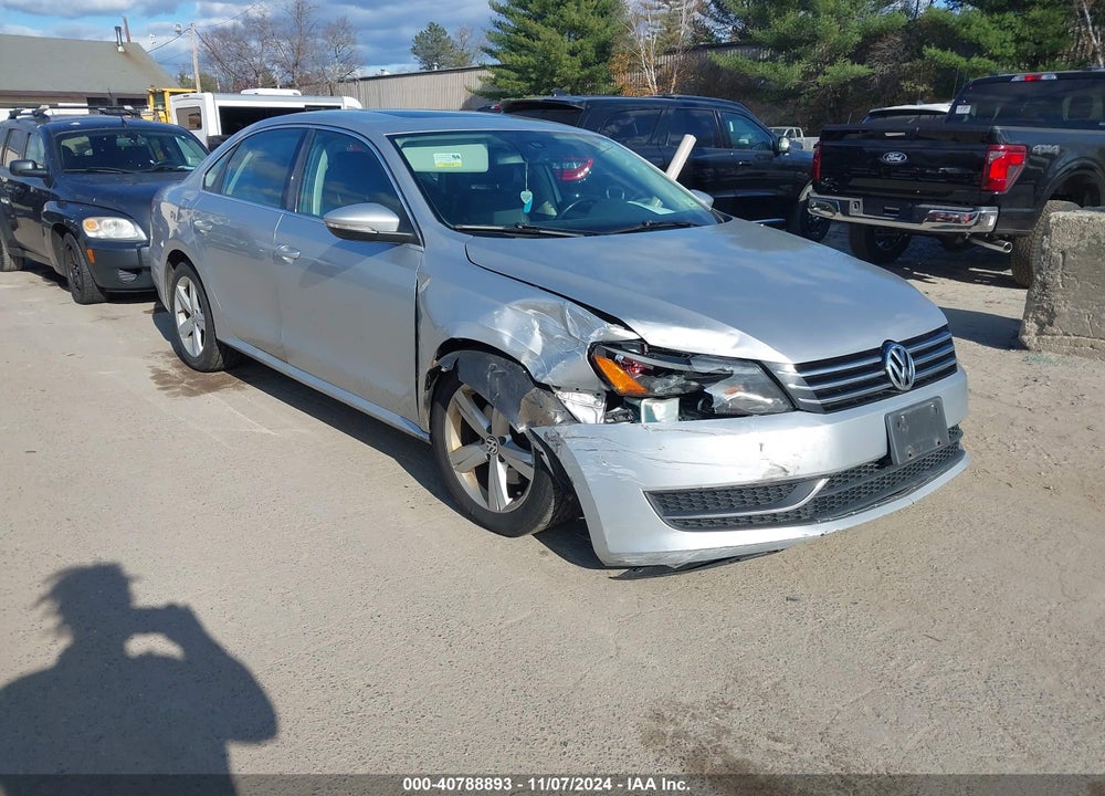 2012 VOLKSWAGEN PASSAT 2.5L SE VIN: 1VWBP7A36CC095492