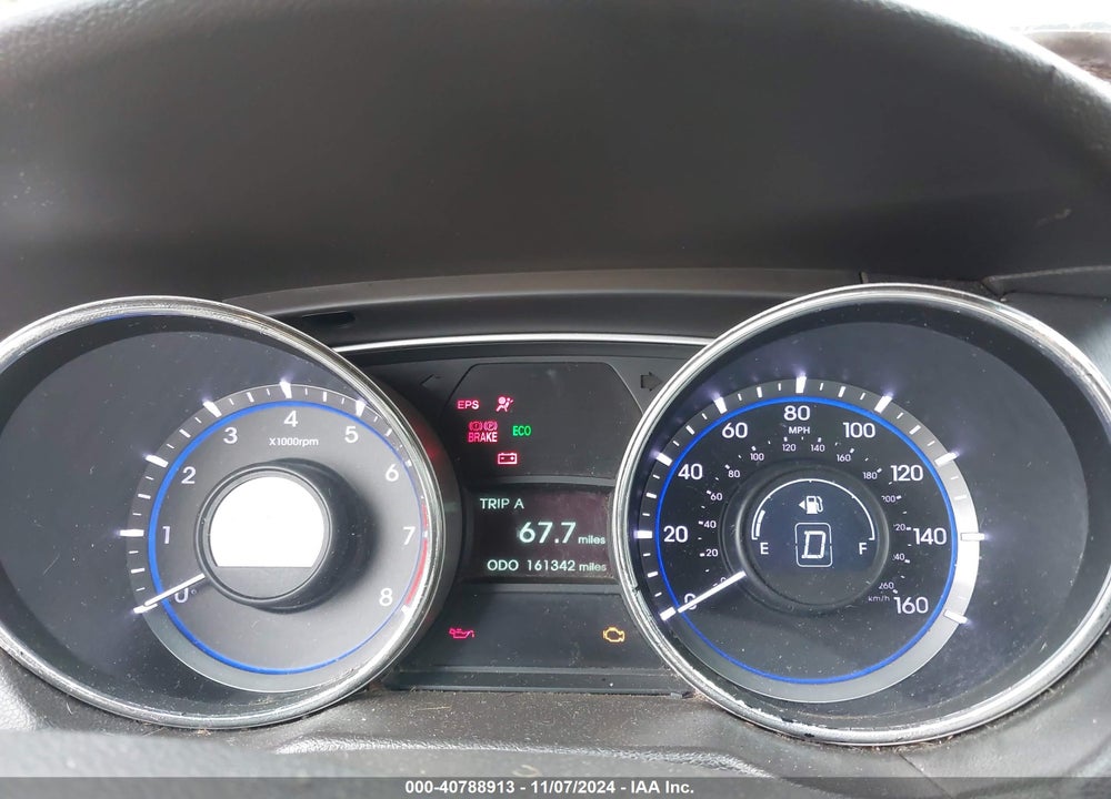 2013 HYUNDAI SONATA GLS VIN: 5NPEB4ACXDH758663