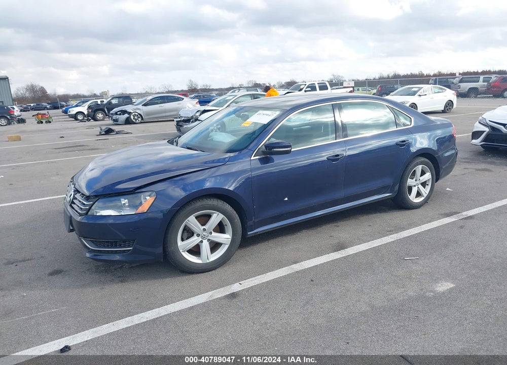 2013 VOLKSWAGEN PASSAT 2.0L TDI SE VIN: 1VWBN7A35DC130031