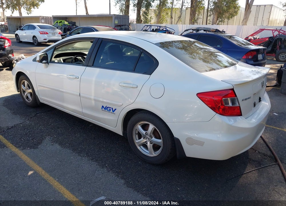 2012 HONDA CIVIC SDN CNG/NATURAL GAS VIN: 19XFB5F55CE000818