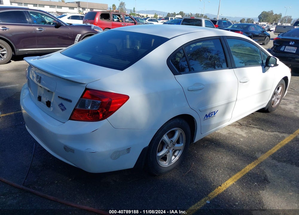 2012 HONDA CIVIC SDN CNG/NATURAL GAS VIN: 19XFB5F55CE000818