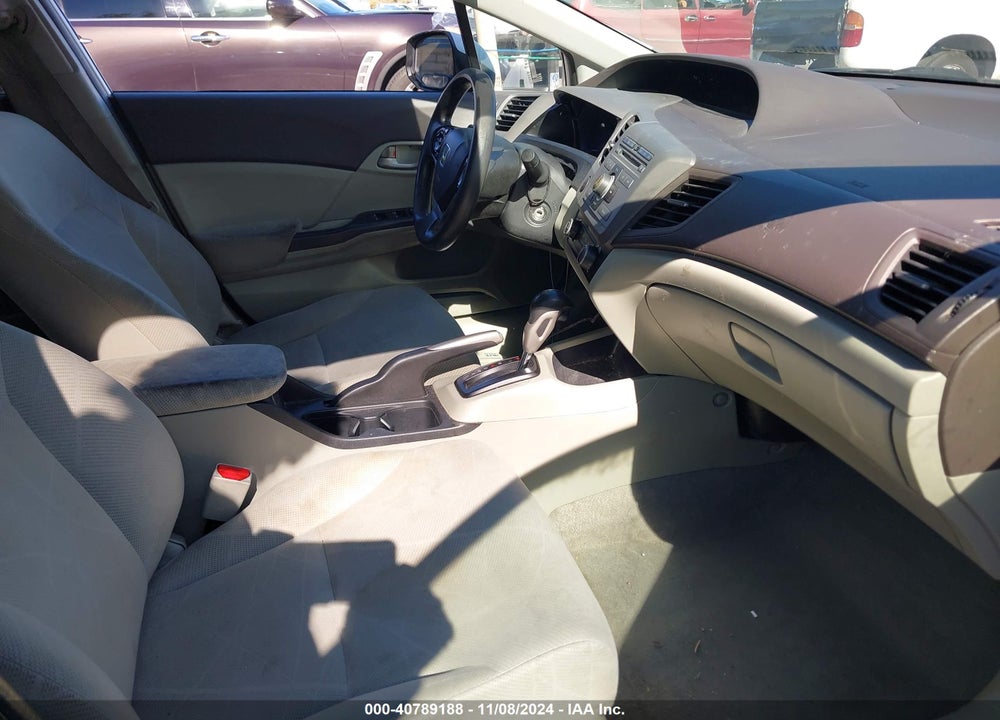 2012 HONDA CIVIC SDN CNG/NATURAL GAS VIN: 19XFB5F55CE000818