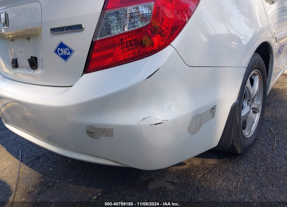 2012 HONDA CIVIC SDN CNG/NATURAL GAS VIN: 19XFB5F55CE000818