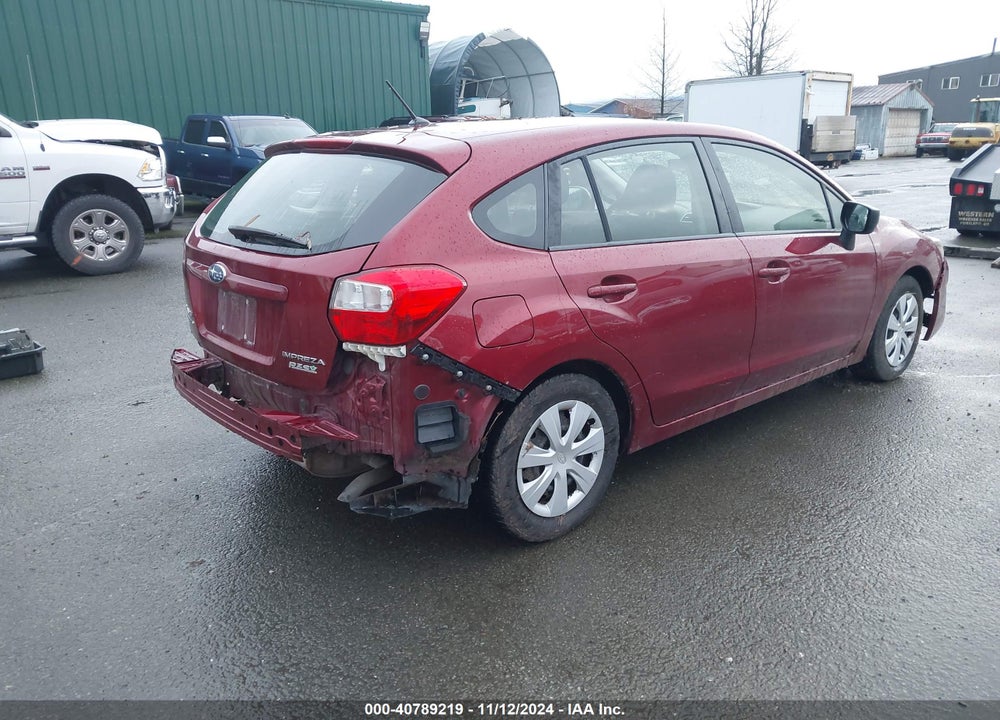 2016 SUBARU IMPREZA 2.0I VIN: JF1GPAA60GH302067