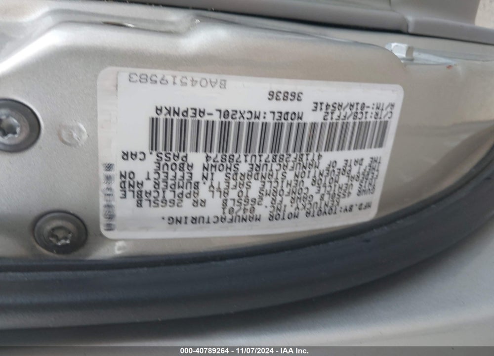 2001 TOYOTA AVALON XL VIN: 4T1BF28B71U178874