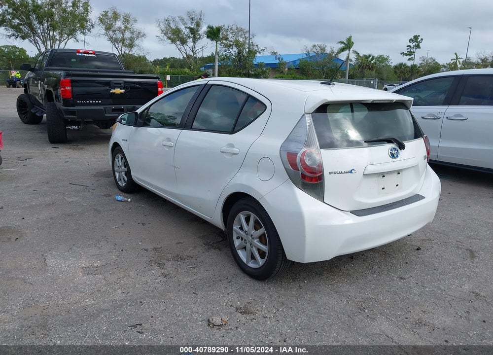 2012 TOYOTA PRIUS C FOUR VIN: JTDKDTB37C1508180