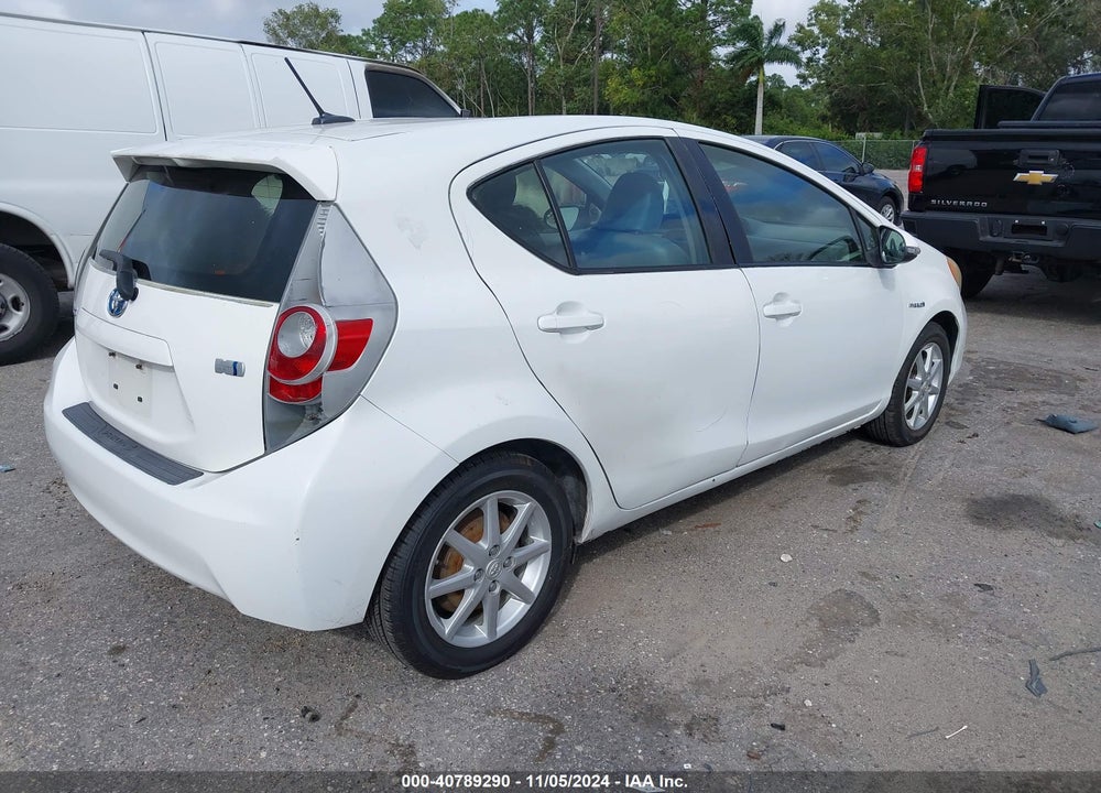 2012 TOYOTA PRIUS C FOUR VIN: JTDKDTB37C1508180