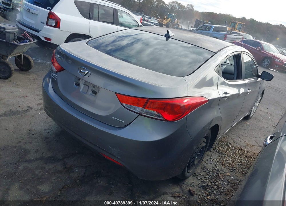 2012 HYUNDAI ELANTRA LIMITED (ULSAN PLANT) VIN: KMHDH4AE3CU235982