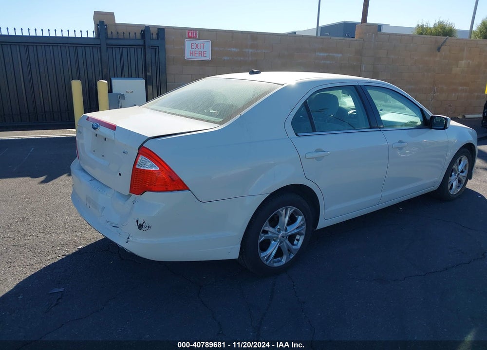 2012 FORD FUSION SE VIN: 3FAHP0HA1CR248506