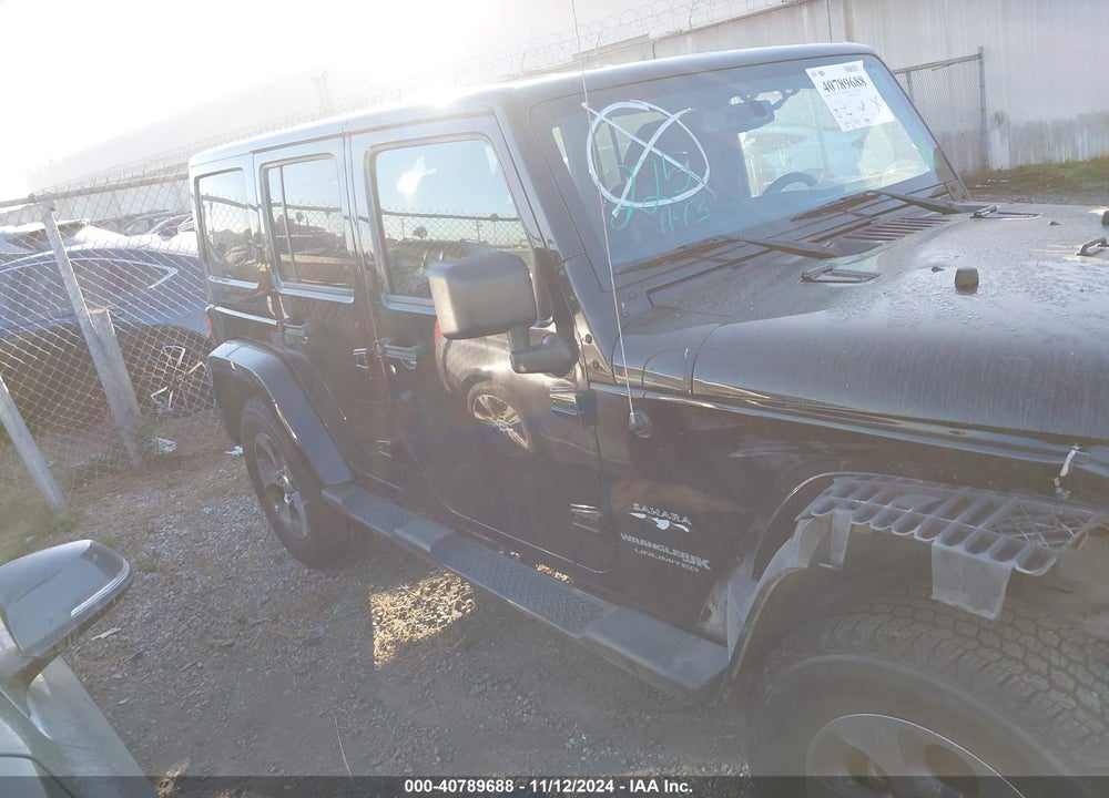 2018 JEEP WRANGLER JK UNLIMITED SAHARA 4X4 VIN: 1C4BJWEG6JL815527