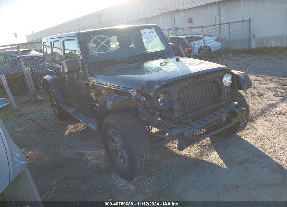 2018 JEEP WRANGLER JK UNLIMITED SAHARA 4X4 VIN: 1C4BJWEG6JL815527