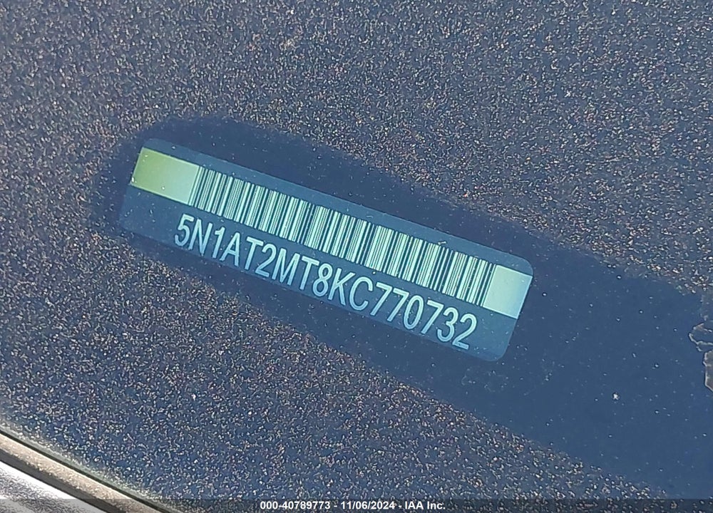 2019 NISSAN ROGUE VIN: 5N1AT2MT8KC770732