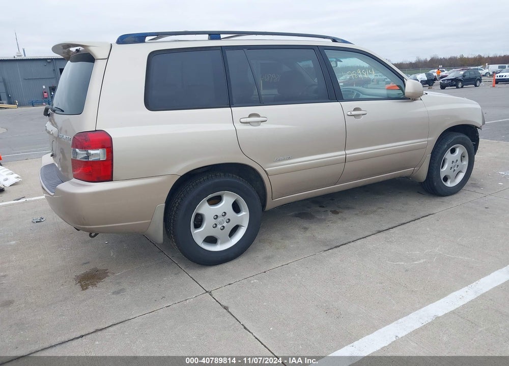 2007 TOYOTA HIGHLANDER LIMITED V6 VIN: JTEEP21A370214510