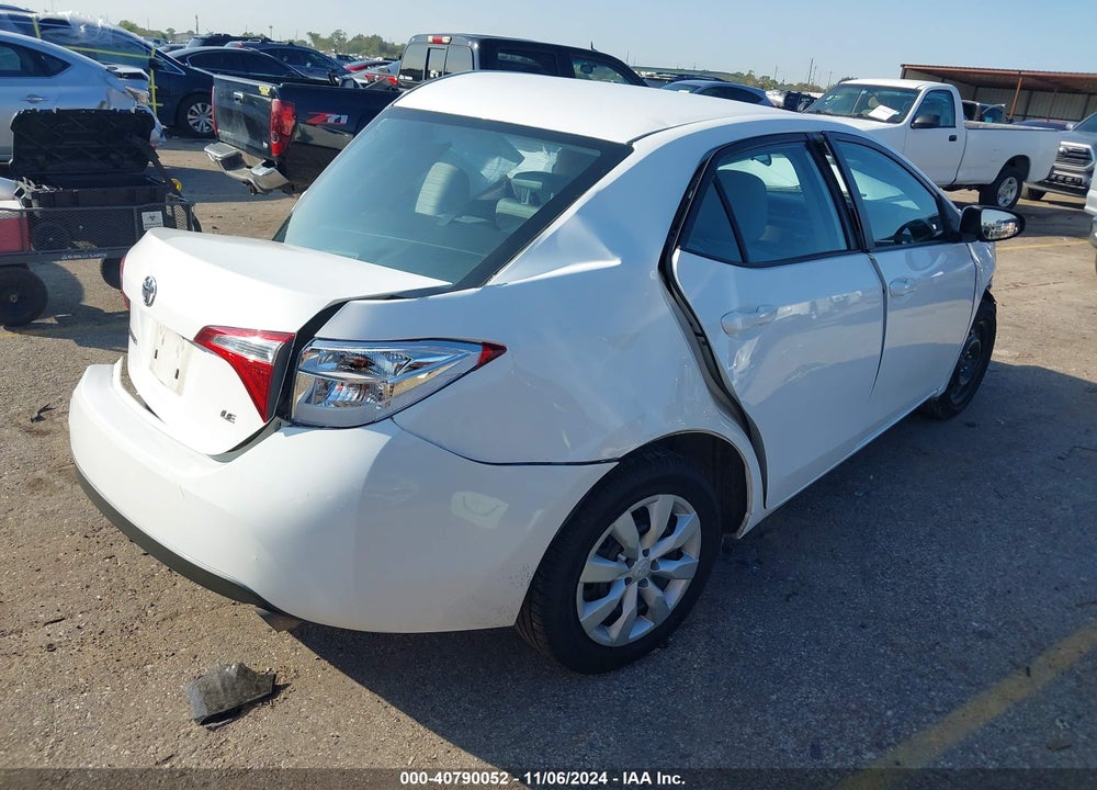 2016 TOYOTA COROLLA LE VIN: 5YFBURHE7GP495993