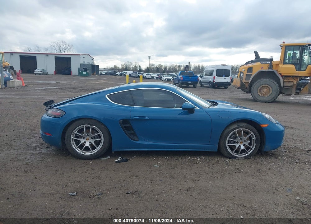 2018 PORSCHE 718 CAYMAN VIN: WP0AA2A80JS260082