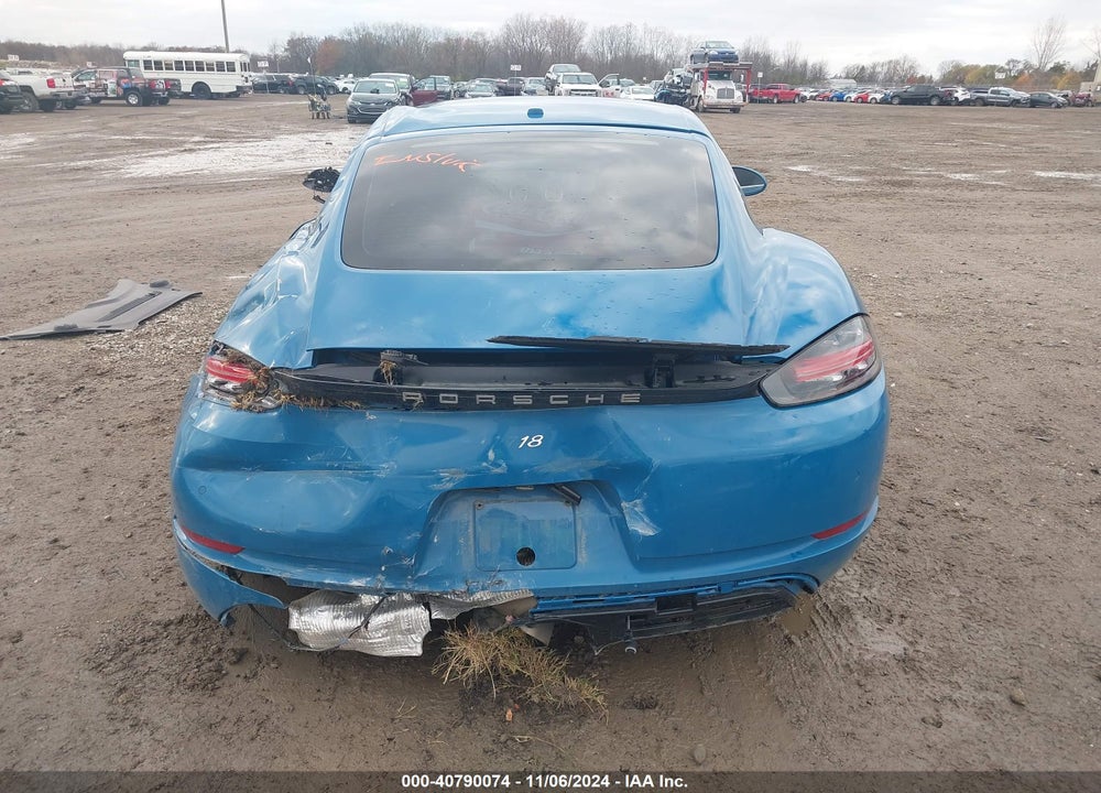 2018 PORSCHE 718 CAYMAN VIN: WP0AA2A80JS260082