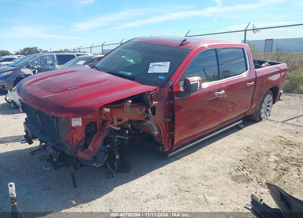 2021 CHEVROLET SILVERADO 1500 4WD SHORT BED HIGH COUNTRY VIN: 3GCUYHEL2MG148213