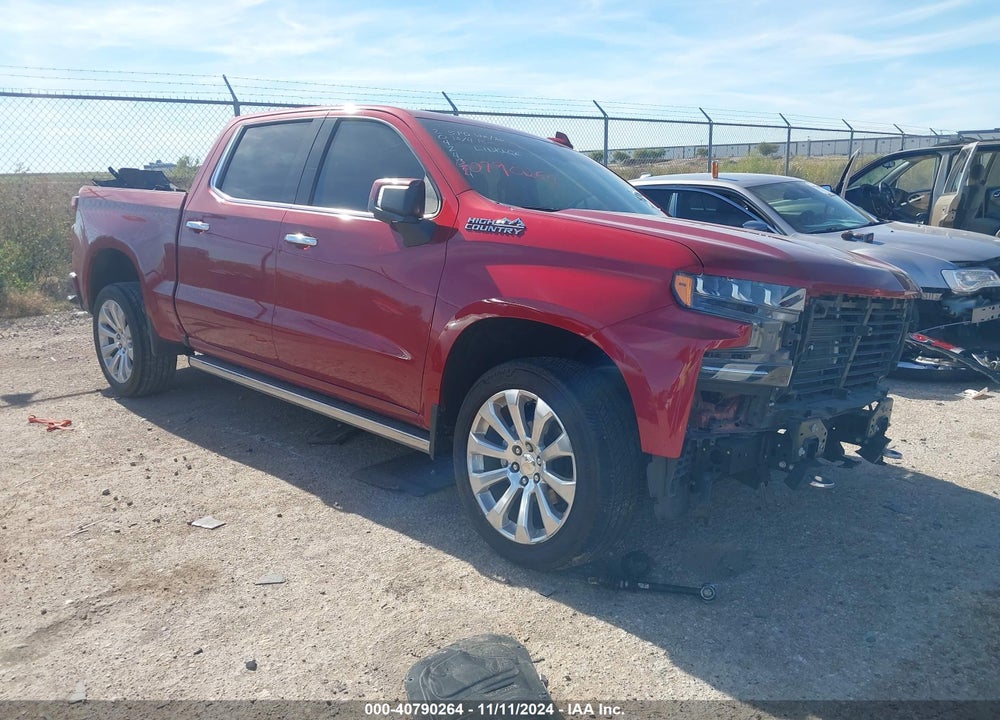 2021 CHEVROLET SILVERADO 1500 4WD SHORT BED HIGH COUNTRY VIN: 3GCUYHEL2MG148213