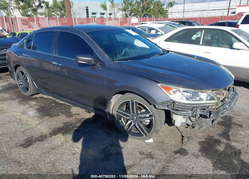 2016 HONDA ACCORD SPORT VIN: 1HGCR2F51GA193511