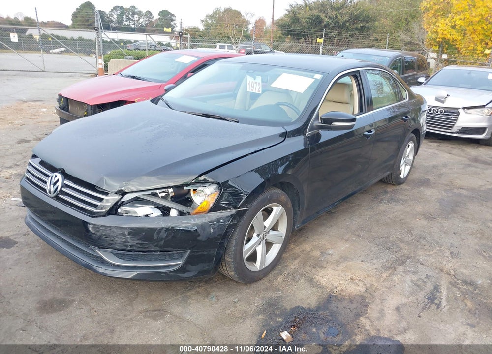 2013 VOLKSWAGEN PASSAT 2.5L SE VIN: 1VWBH7A38DC064386