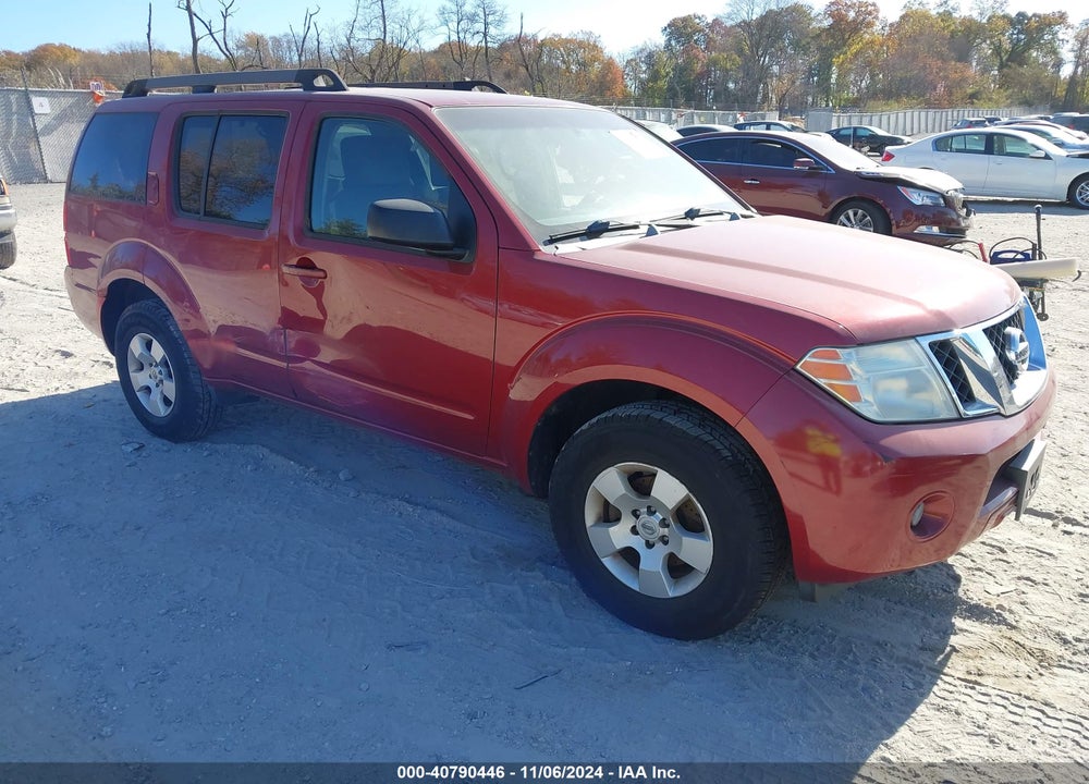 2008 NISSAN PATHFINDER S VIN: 5N1AR18BX8C601038