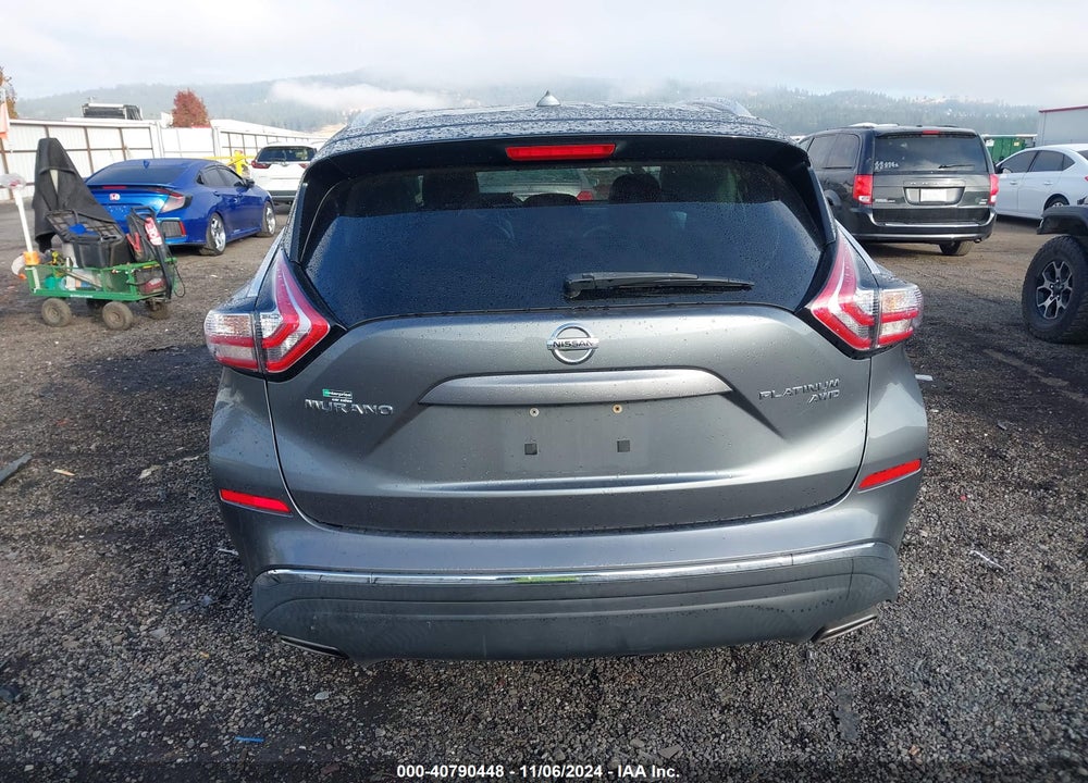 2015 NISSAN MURANO PLATINUM VIN: 5N1AZ2MH2FN248876
