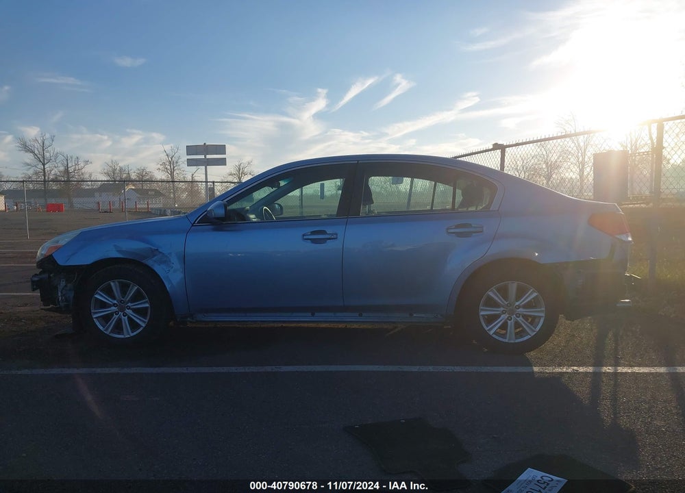 2012 SUBARU LEGACY 2.5I PREMIUM VIN: 4S3BMAC62C1006237