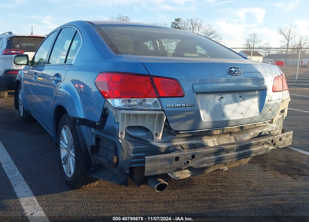 2012 SUBARU LEGACY 2.5I PREMIUM VIN: 4S3BMAC62C1006237