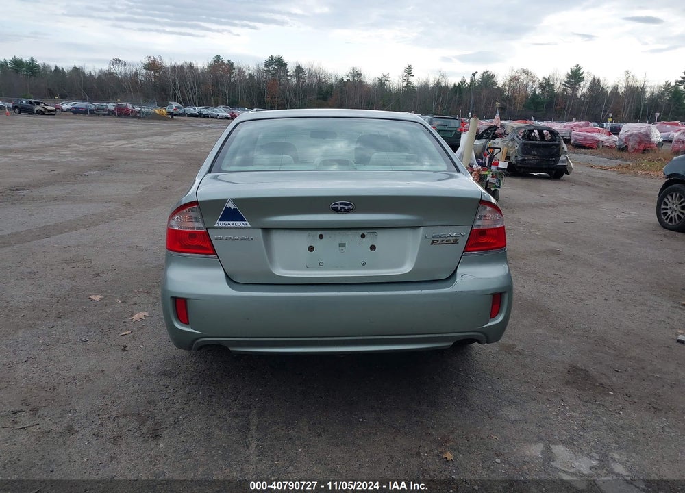 2009 SUBARU LEGACY 2.5I VIN: 4S3BL616996218308